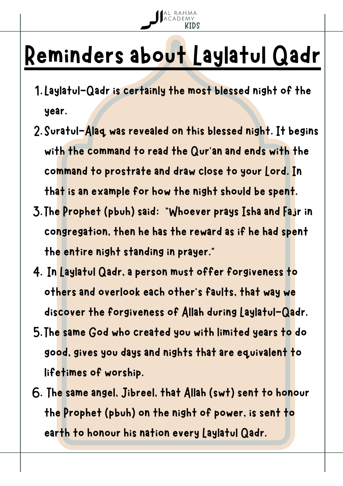 Ramadhan Workbook