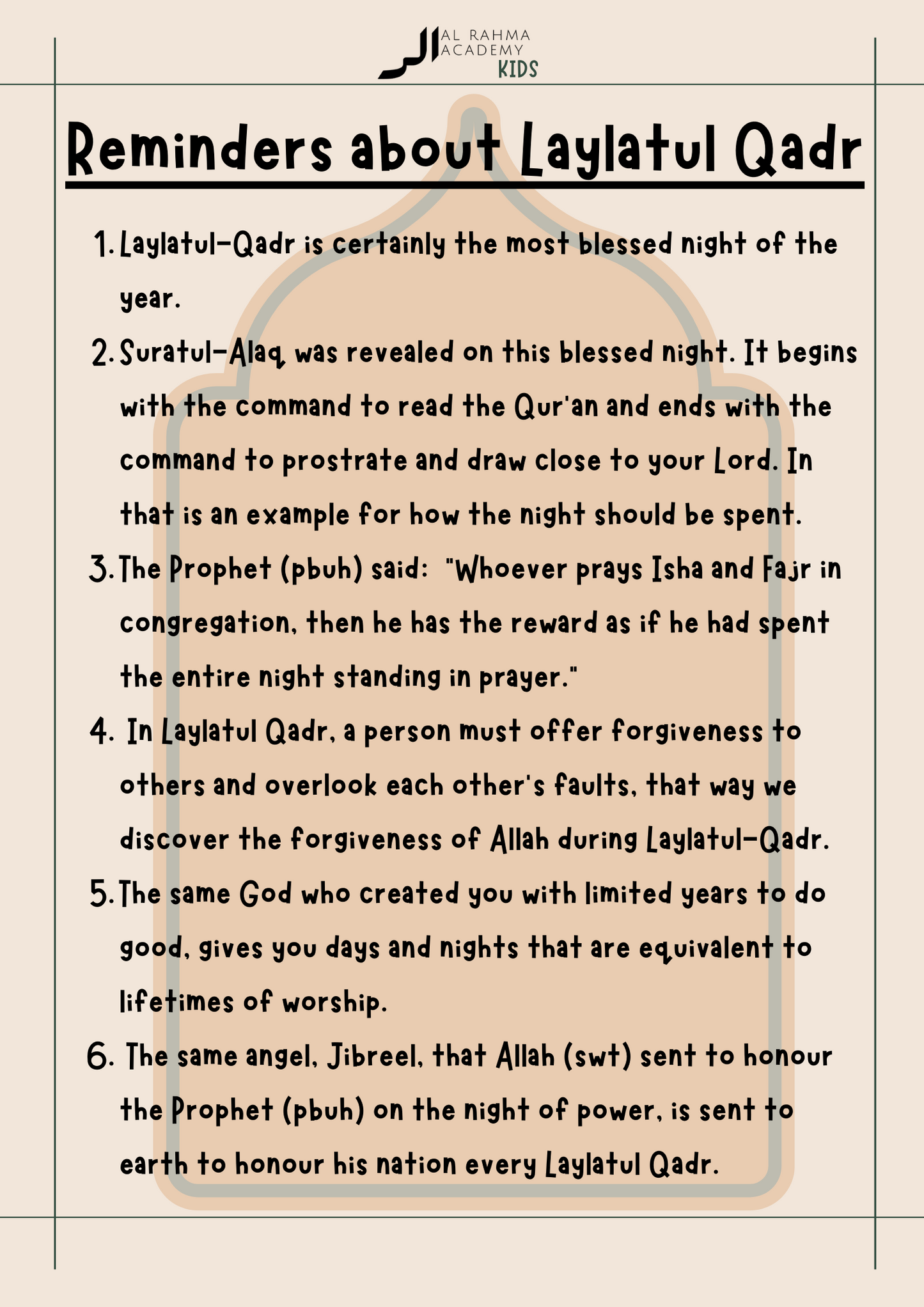 Ramadhan Workbook