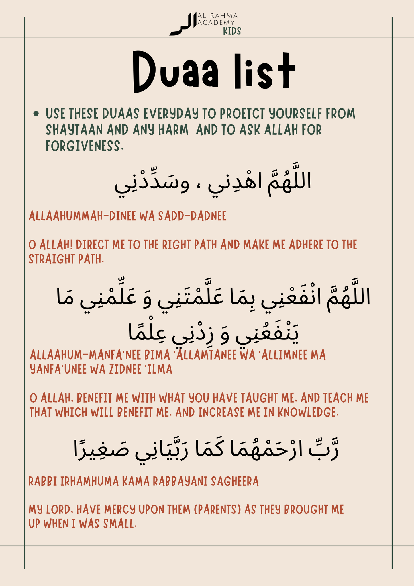 Ramadhan Workbook