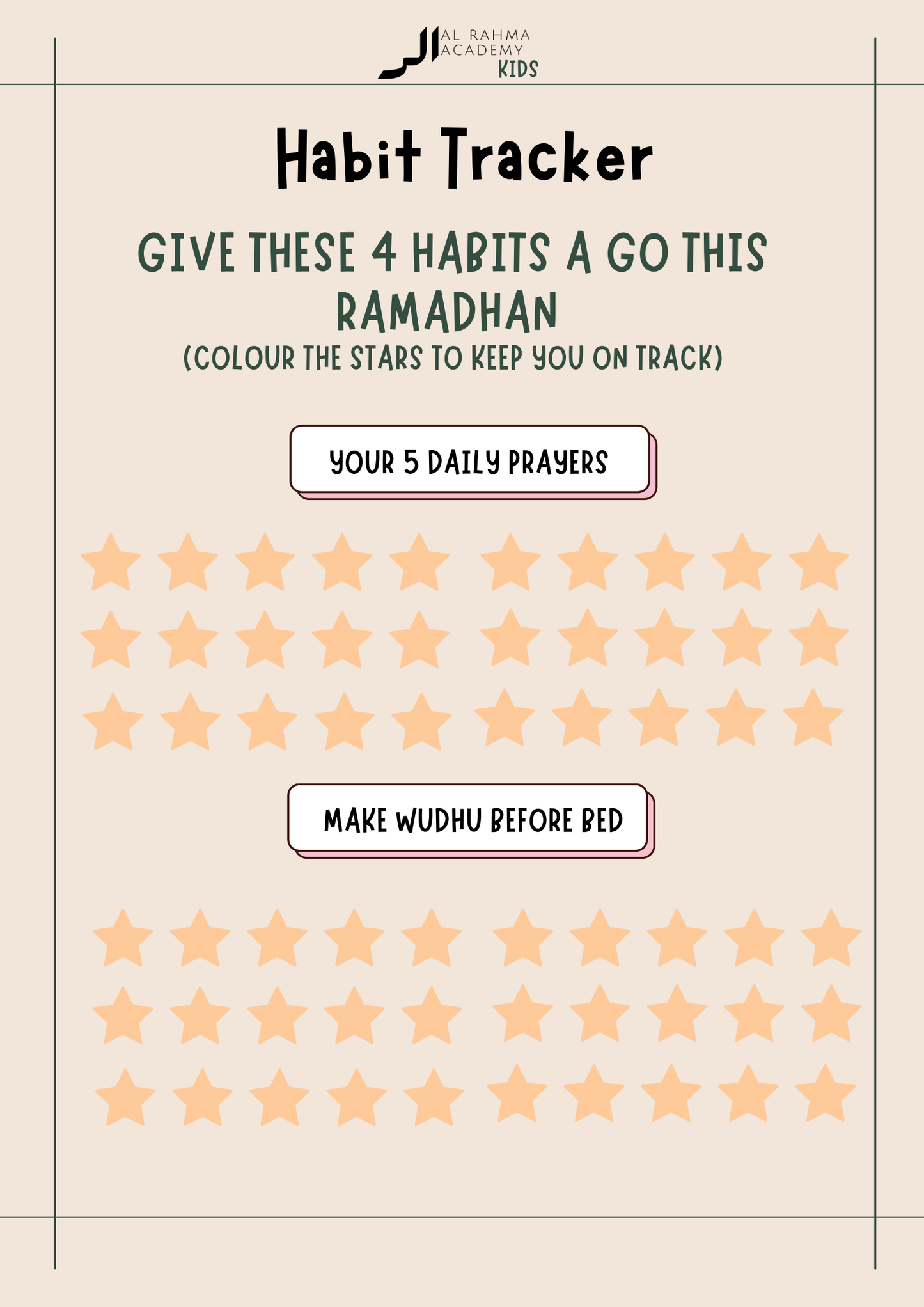 Ramadhan Workbook