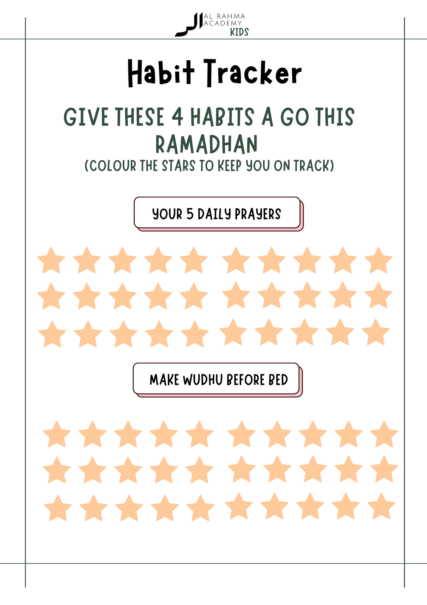 Ramadhan Workbook