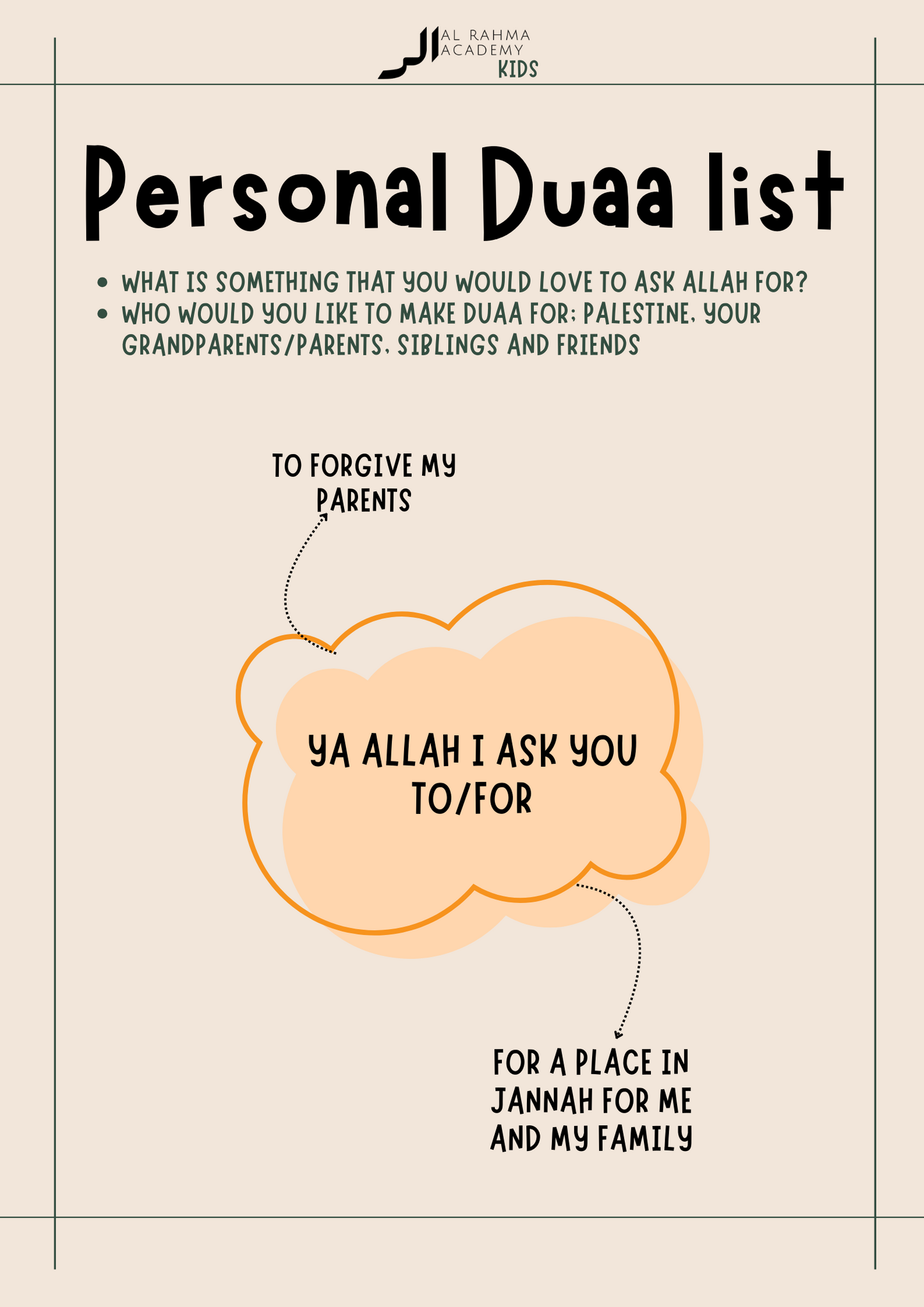 Ramadhan Workbook