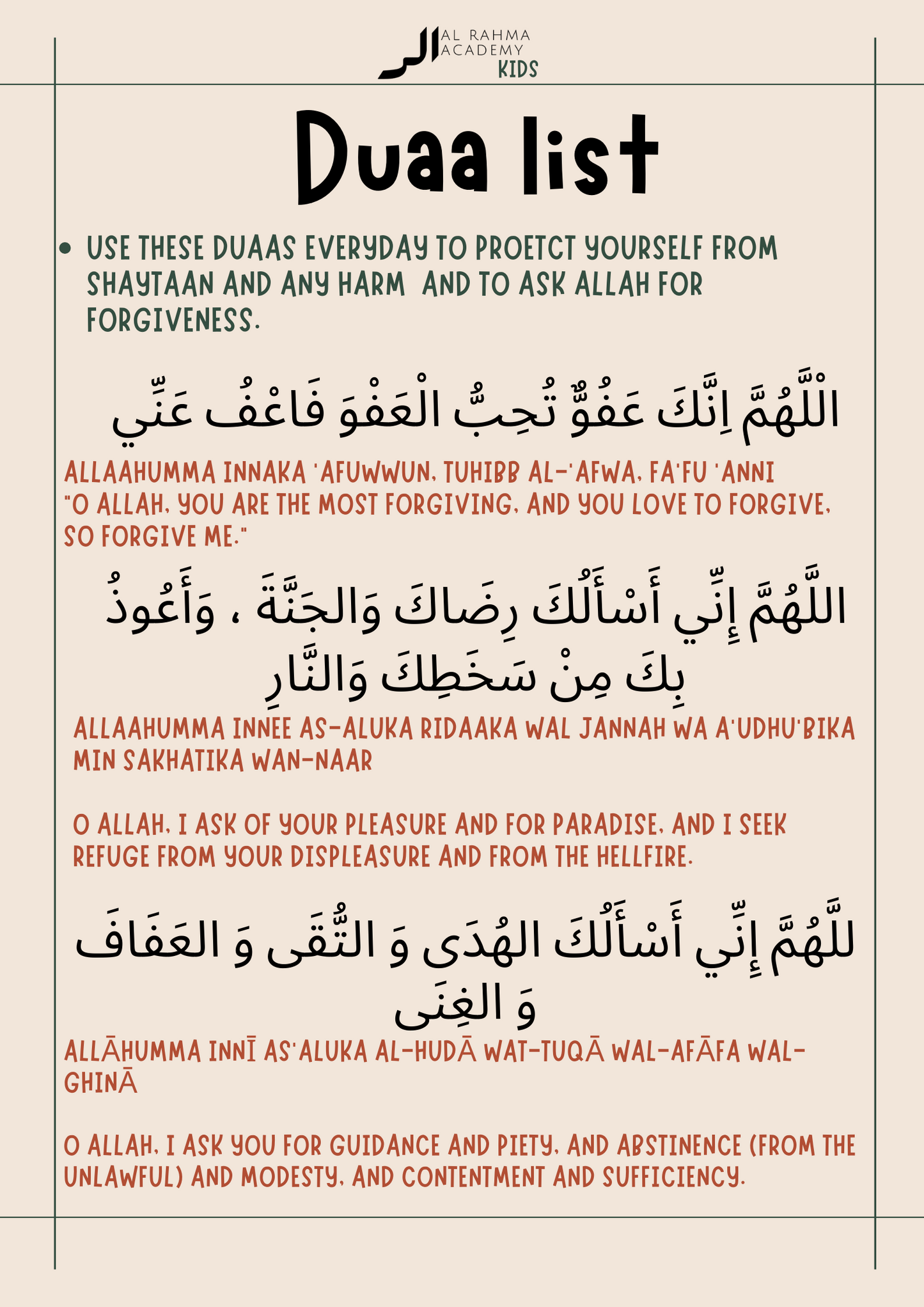 Ramadhan Workbook