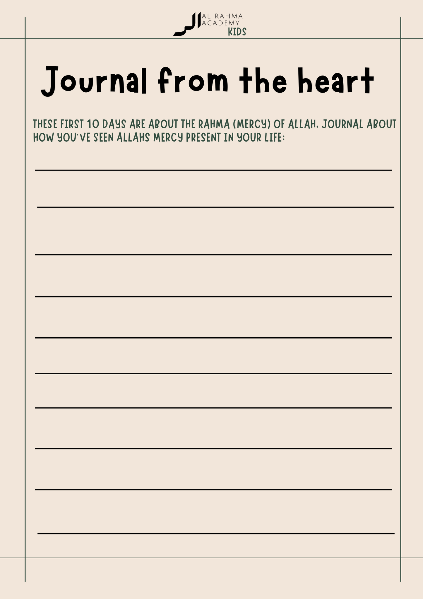 Ramadhan Workbook